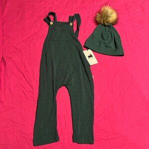 Little and Lively Overall and hat set